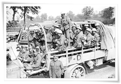 Des soldats de la 16e division irlandaise en France