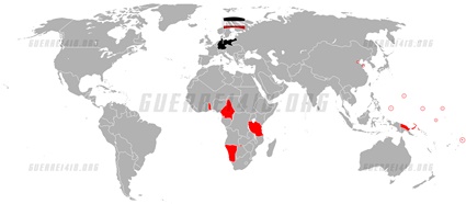 L'Empire allemand et ses colonies en 1914